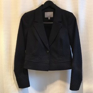 Classic cropped black blazer XS